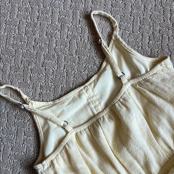 Yellow Button-Front Romper - Picture 8 of 12